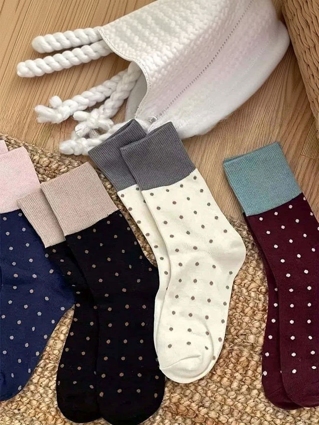 MERCEHIVE Men Pack of 5 Cotton Assorted Patterned Above Ankle Socks thumbnail 2
