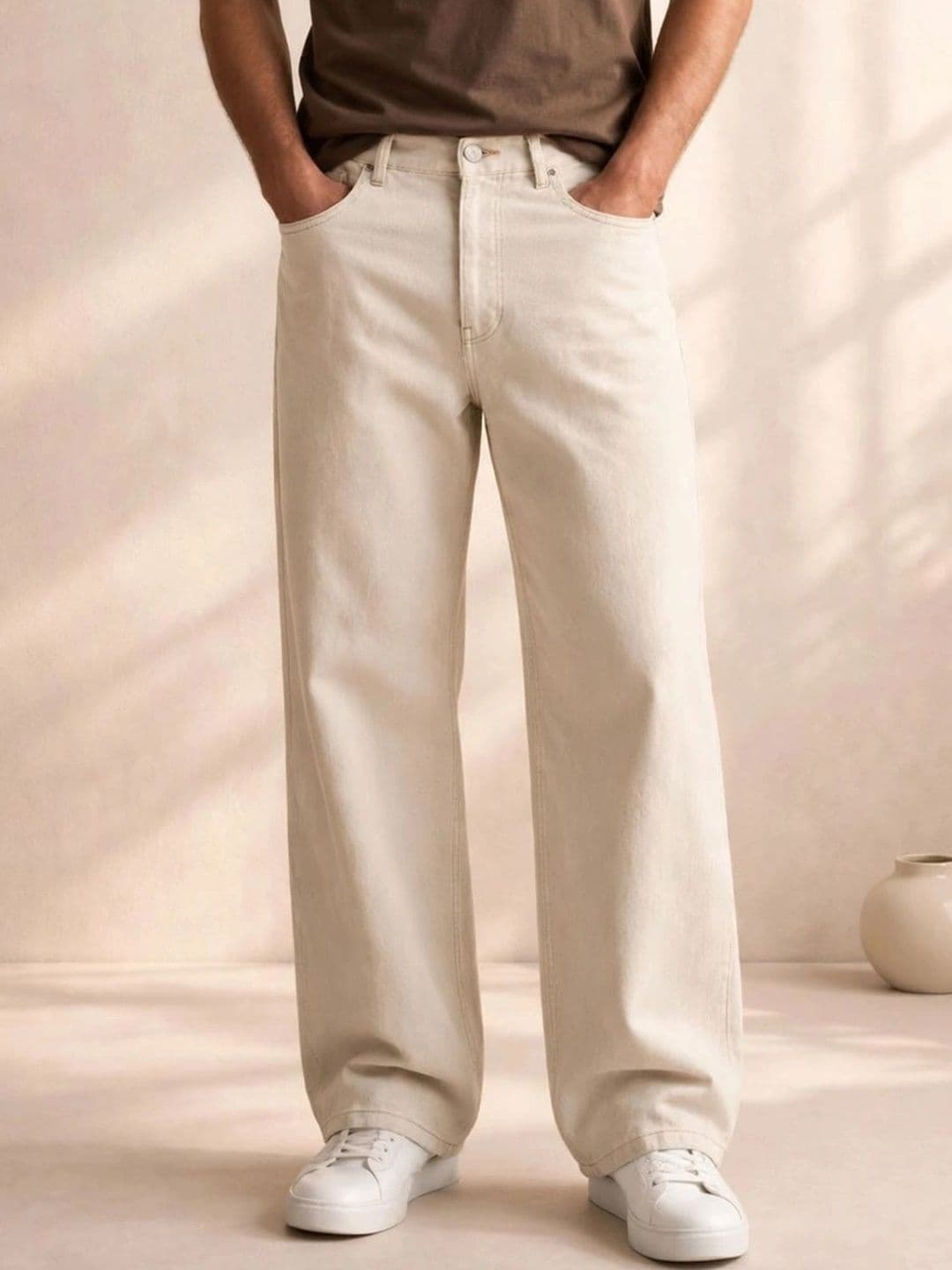 LINARIA Men Classic Regular Fit Mid-Rise Stretchable Jeans - view 1