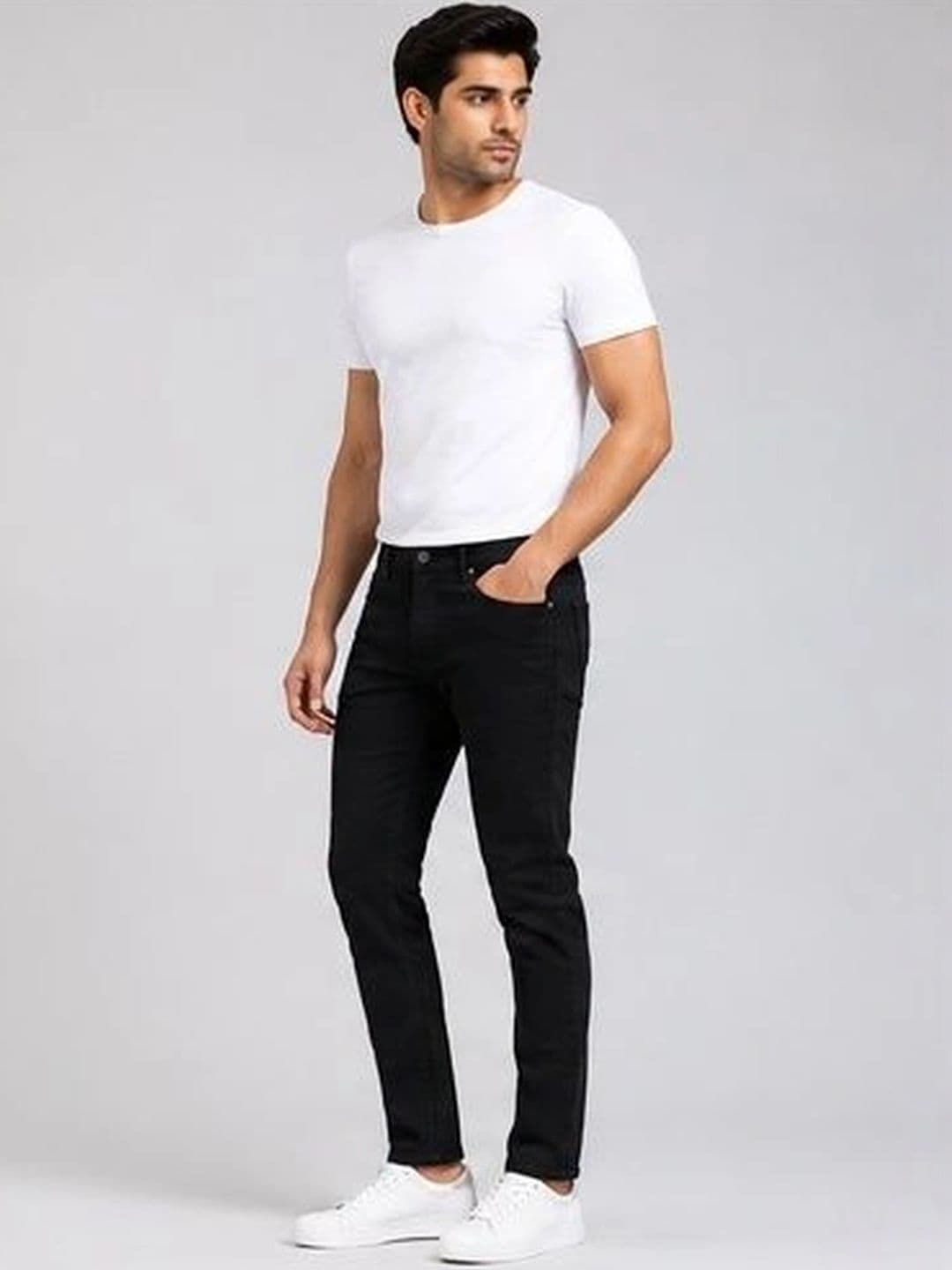 Global Jeans Men Regular Fit Mid-Rise Jeans thumbnail 4