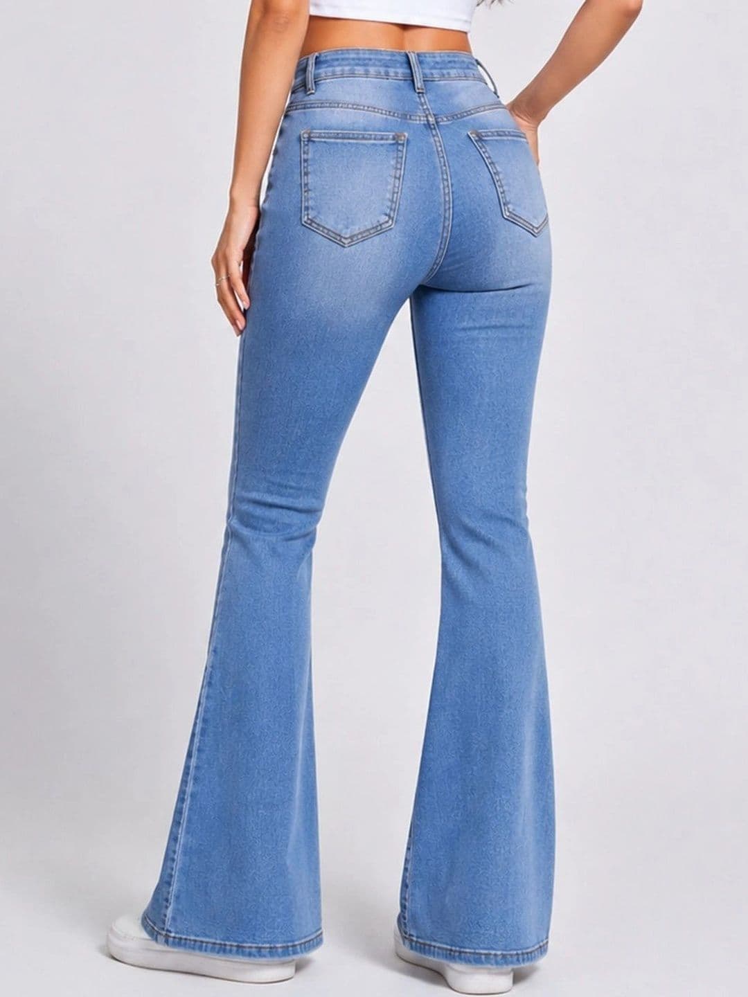 ADBUCKS Women Bootcut High-Rise Stretchable Jeans thumbnail 4