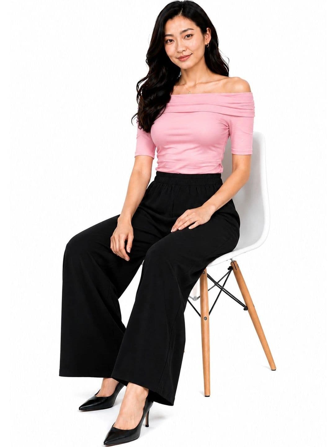Threadbloom Women Knitted Palazzos - view 1