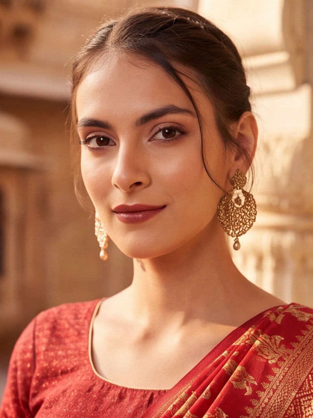 Anouk Rustic Semi-Stitched Lehenga & Unstitched Blouse With Dupatta thumbnail 2