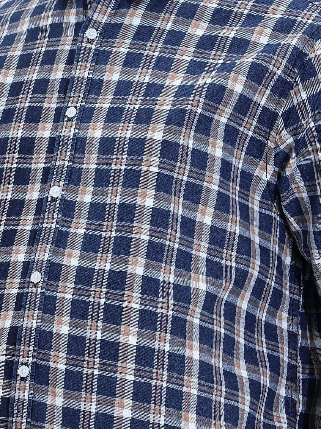 Sztori Plus Size Checked Casual Shirt thumbnail 3