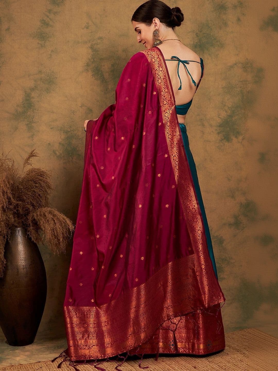 Mitera Semi-Stitched Lehenga & Unstitched Blouse With Dupatta thumbnail 7