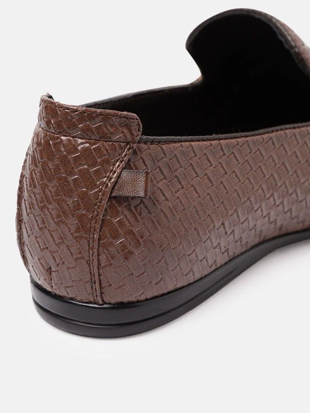 House of Pataudi Men Woven Design Loafers thumbnail 4