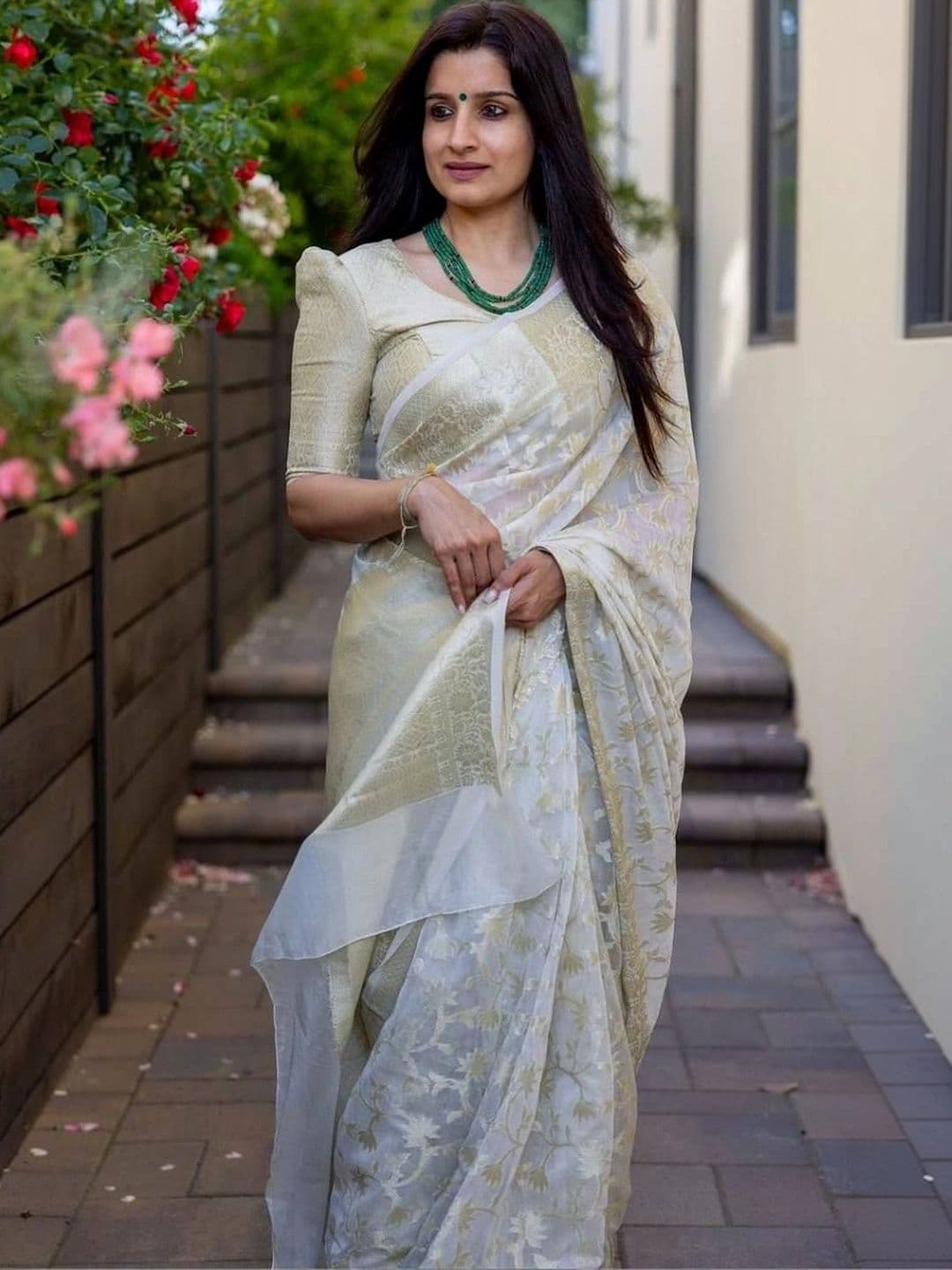 revika Woven Design Zari Art Silk Designer Kanjeevaram Saree - view 1