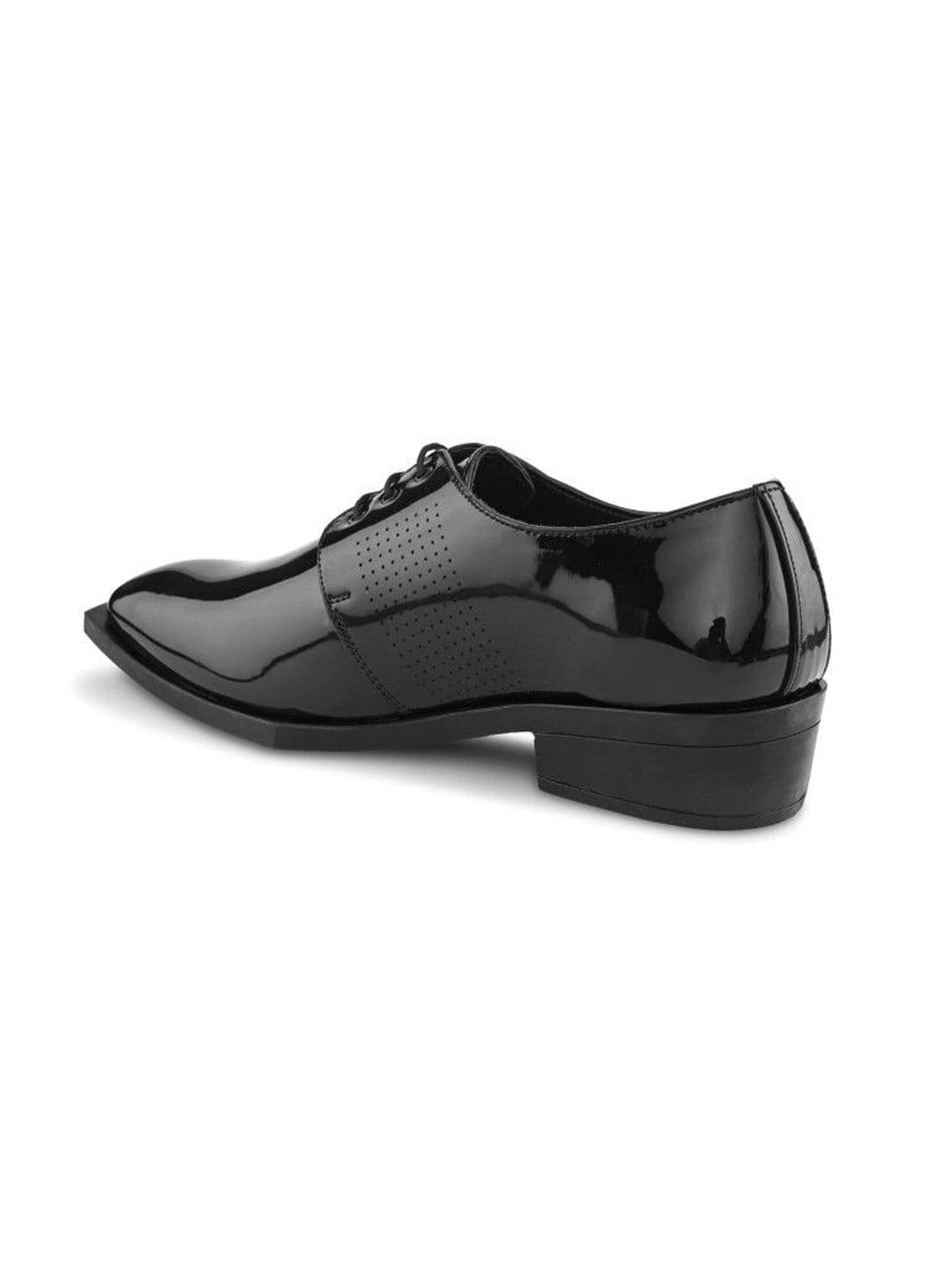 House of Pataudi Men Textured Square Toe Lace-Ups Derbys Formal Shoes thumbnail 7