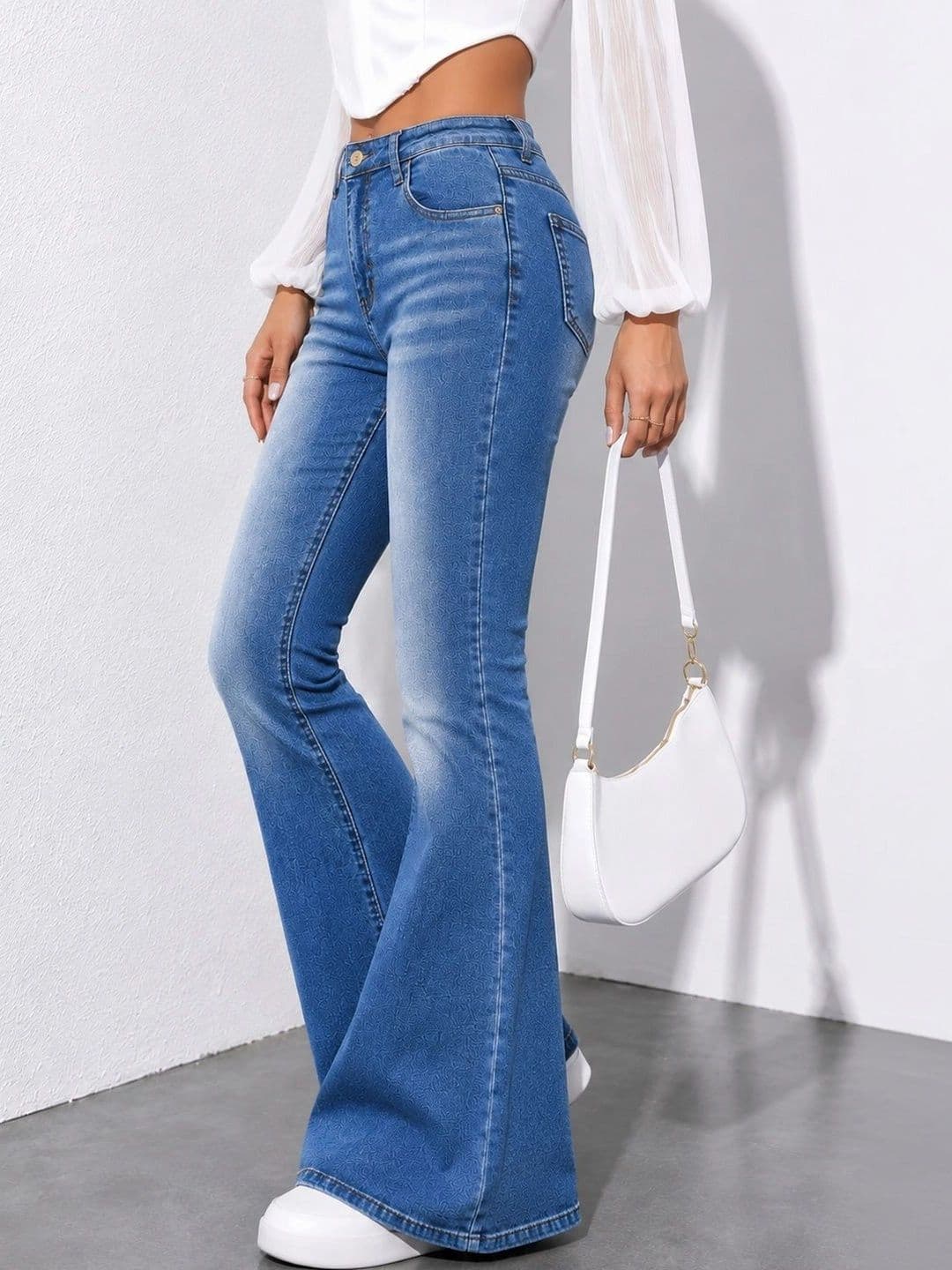 ADBUCKS Women Bootcut High-Rise Stretchable Jeans thumbnail 3