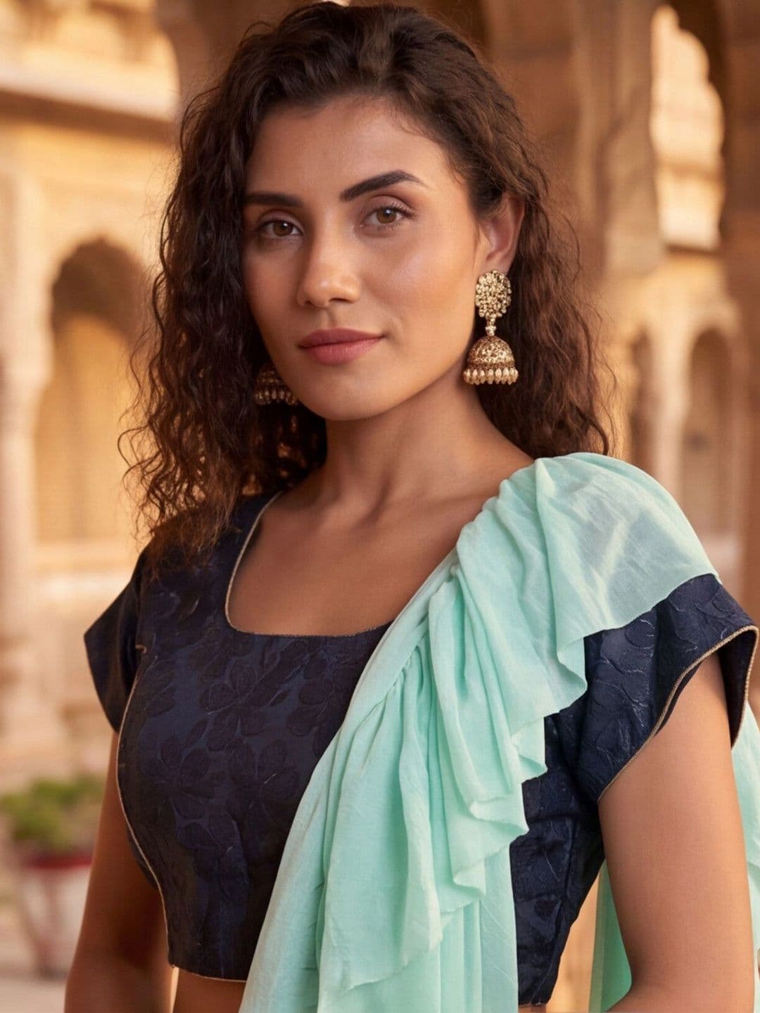 Mitera Semi-Stitched Lehenga & Unstitched Blouse With Dupatta thumbnail 6