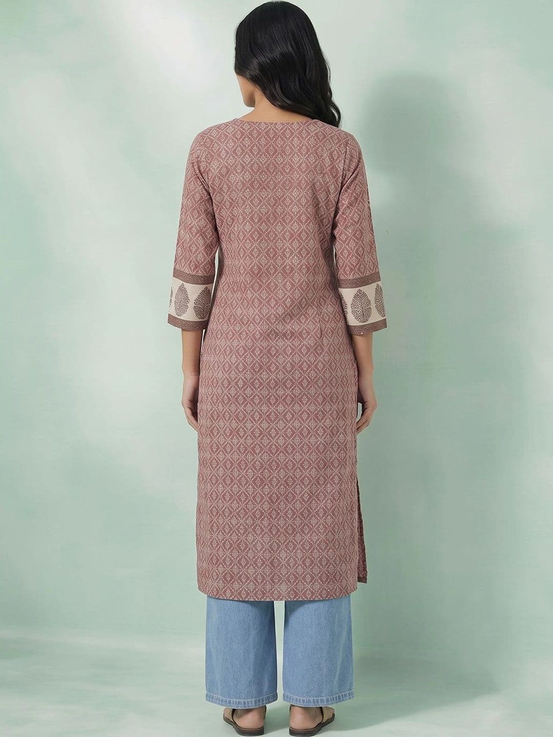 AADVIKA Women Ethnic Motifs Printed Kurta thumbnail 2