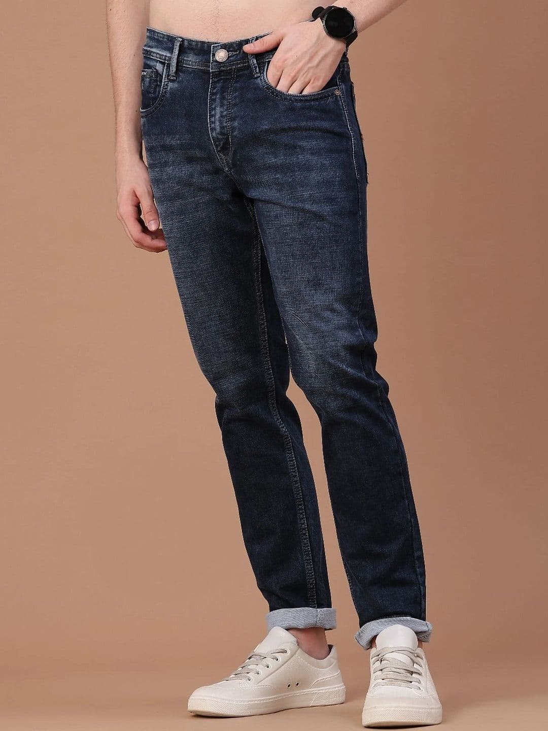 V-Mart Men Regular Fit Mid-Rise Jeans thumbnail 5