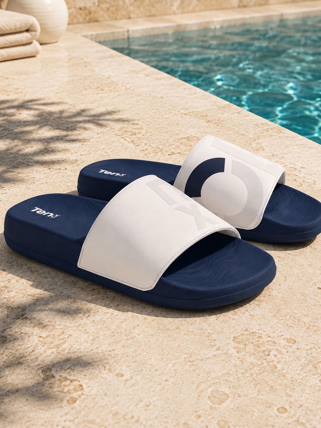 Ten x You Unisex Colourblocked Sliders - view 1
