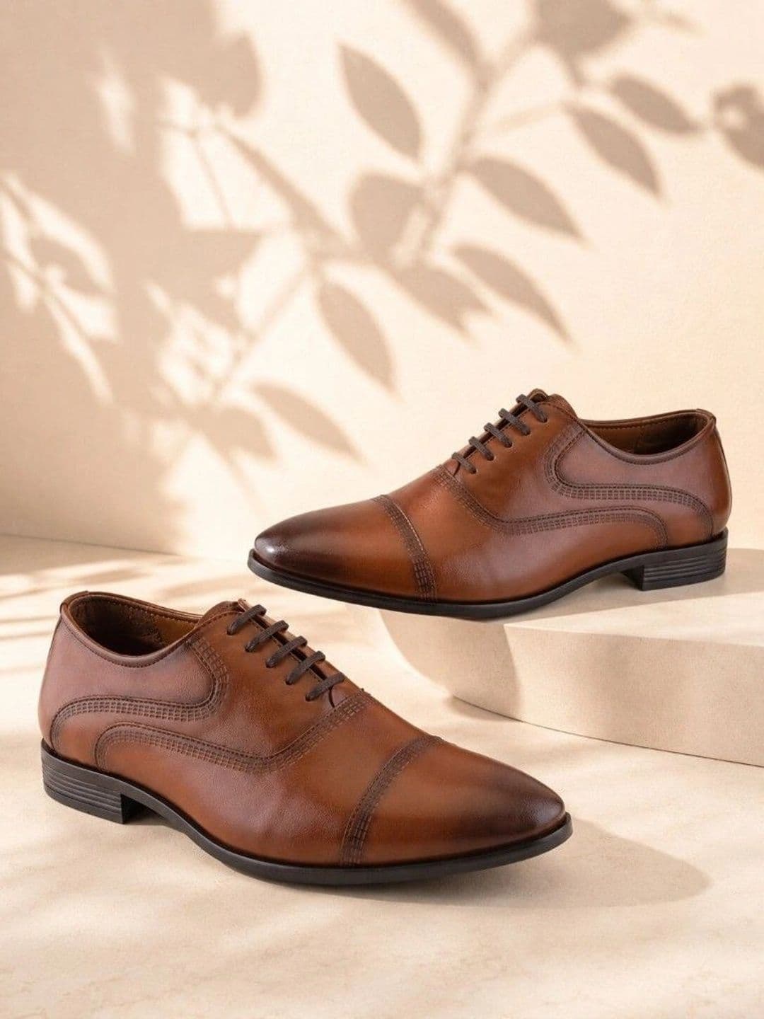 San Frissco Men Pointed Toe Lace-Ups Formal Oxfords Shoes - view 1