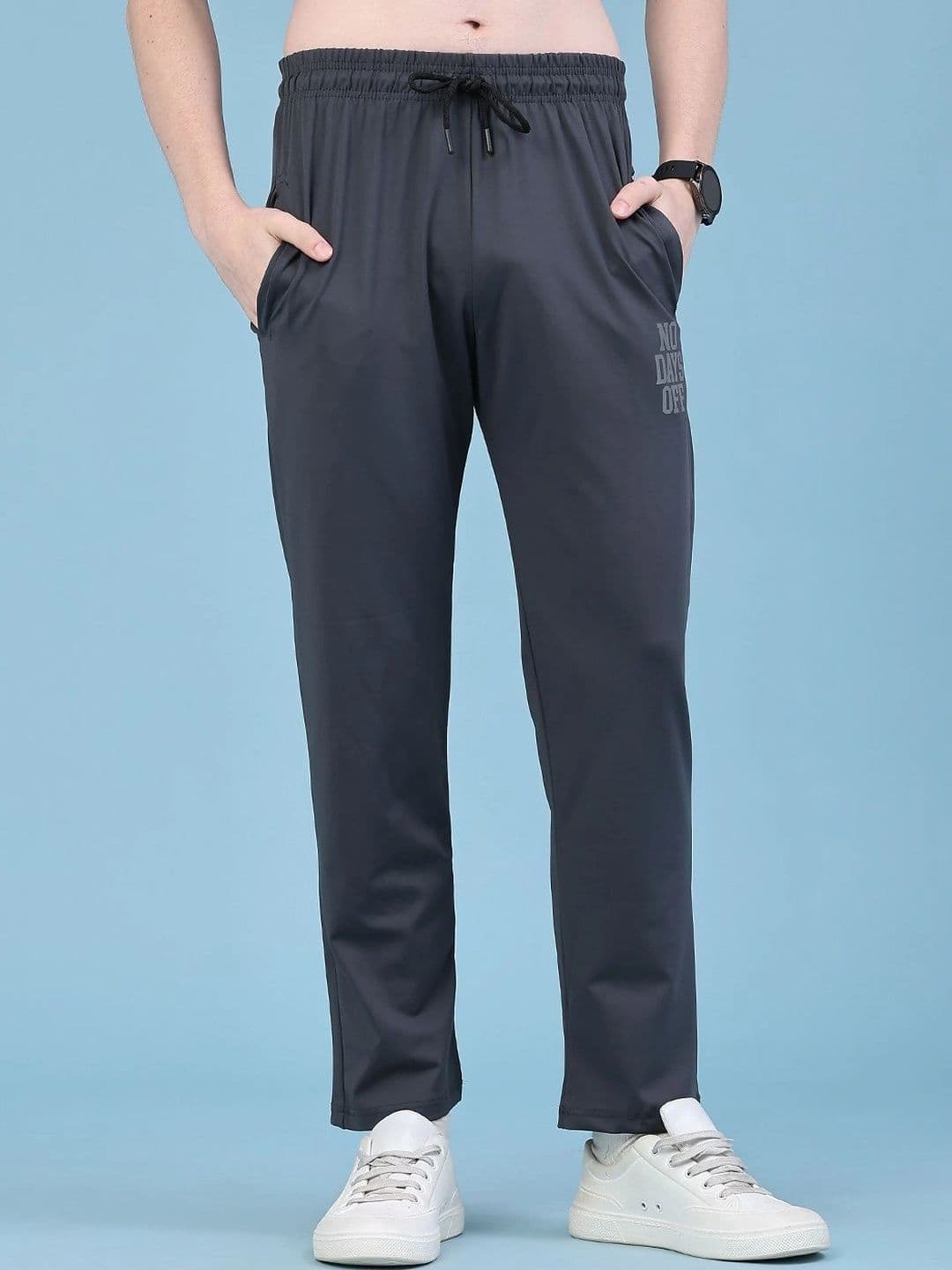 V-Mart Men Regular Fit Typography Training Track Pants - view 1