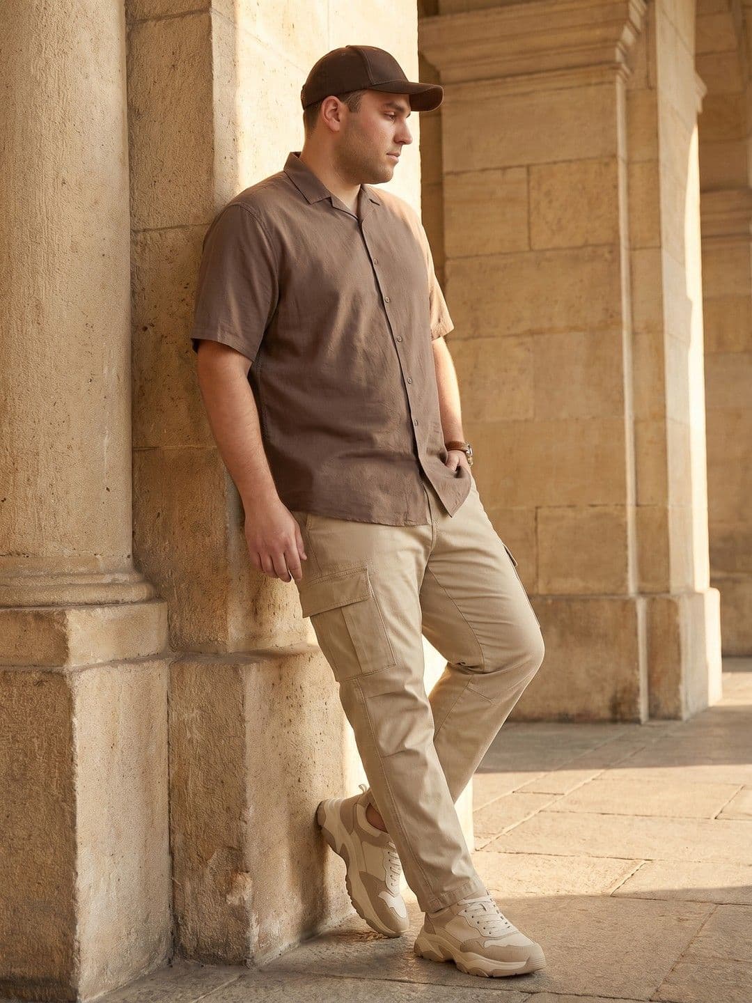 Sztori Plus Size Relaxed Fit Cotton Casual Shirt thumbnail 3