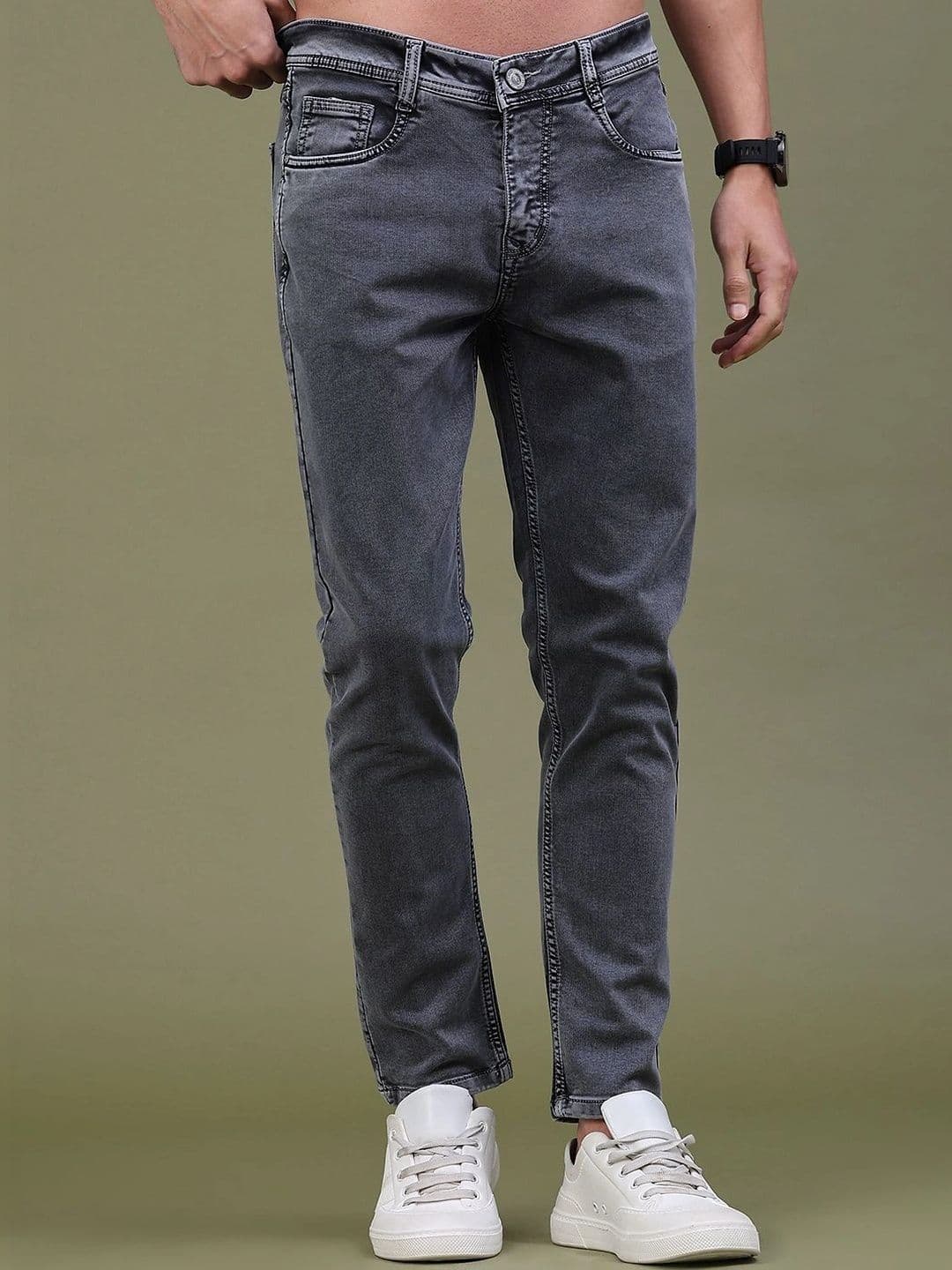 V-Mart Men Regular Fit Mid-Rise Jeans - view 1
