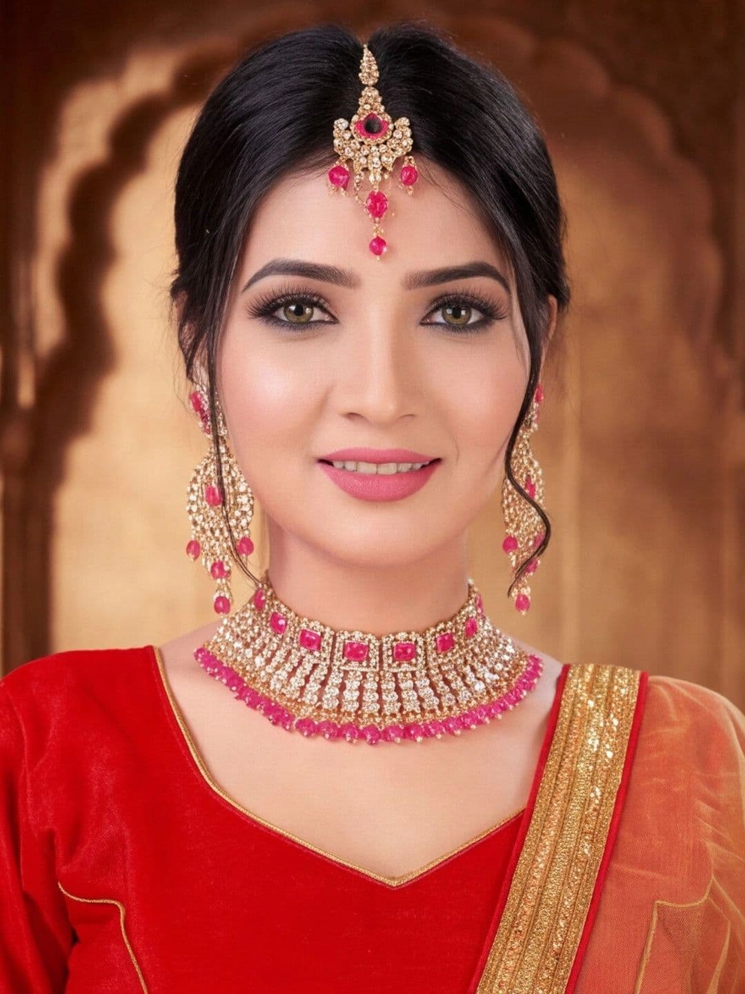 Mitera Semi-Stitched Lehenga & Unstitched Blouse With Dupatta thumbnail 3
