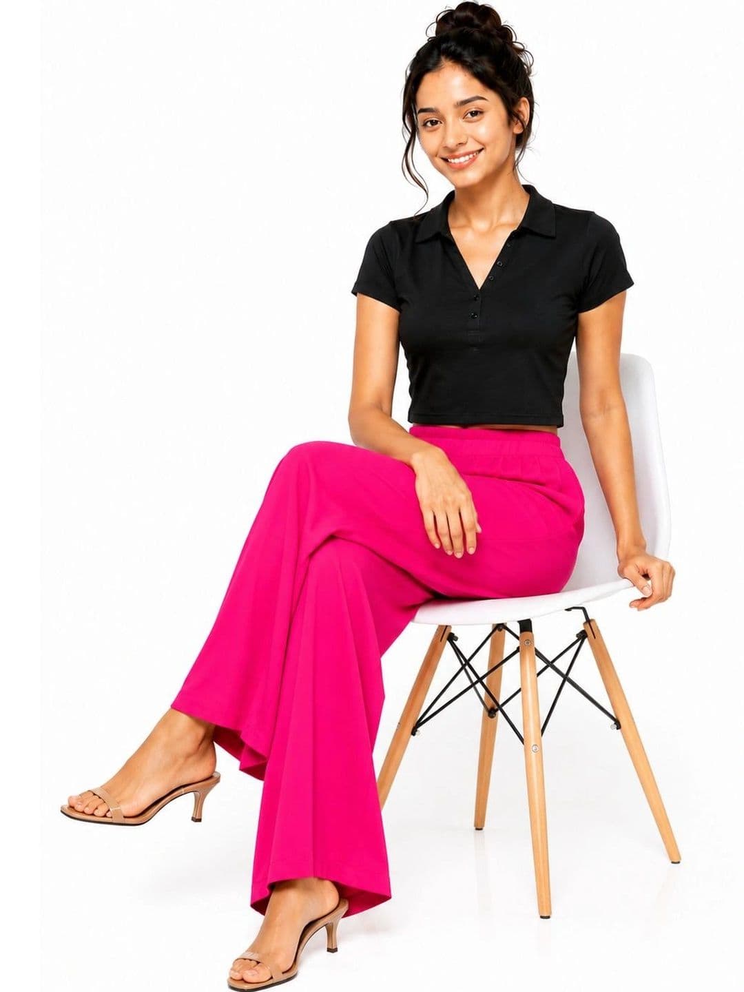 Threadbloom Women Knitted Palazzos thumbnail 2