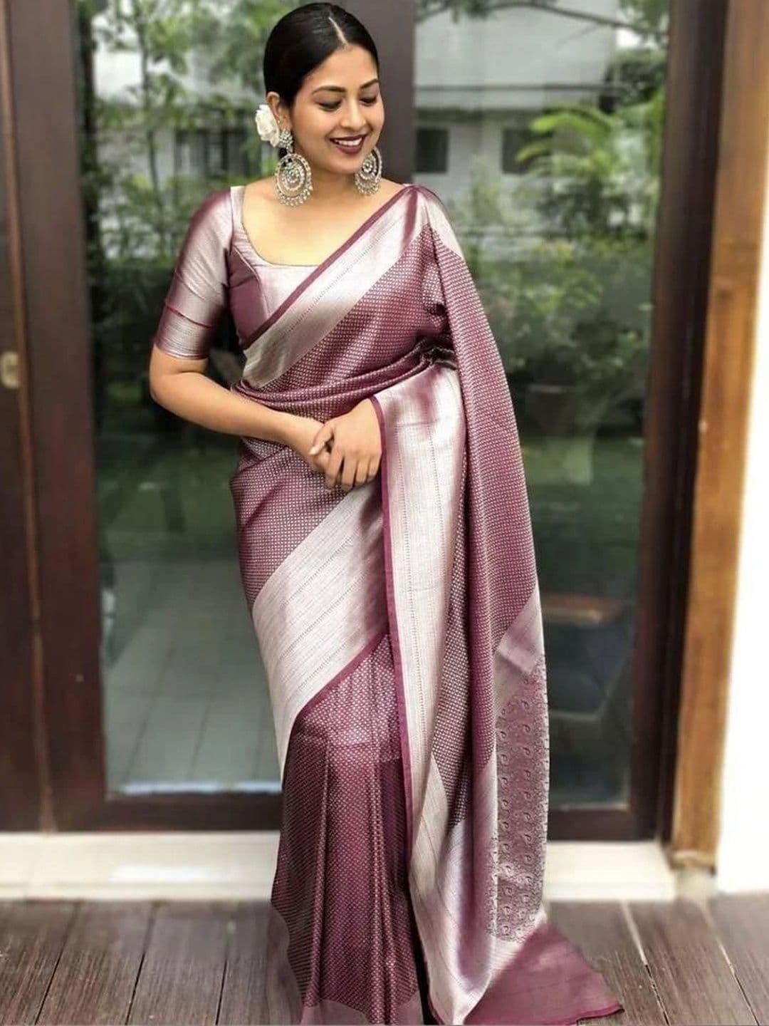 revika Woven Design Zari Art Silk Designer Kanjeevaram Saree - view 1