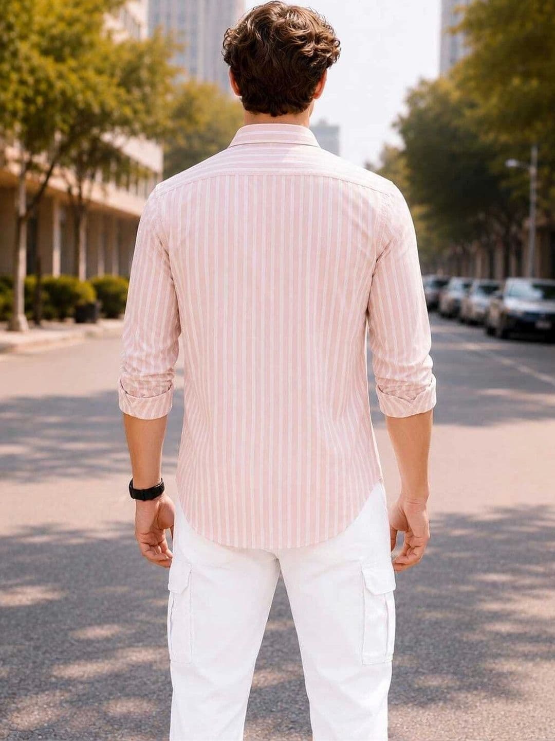 Vastravatika Men Striped Casual Shirt thumbnail 2