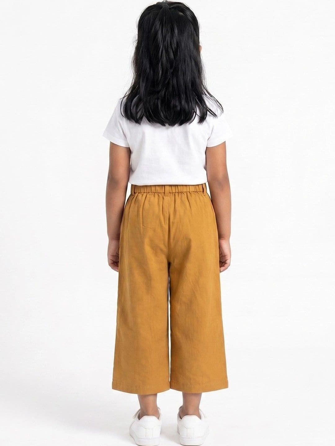 makemyfab Girls Linen Cropped Palazzos thumbnail 4