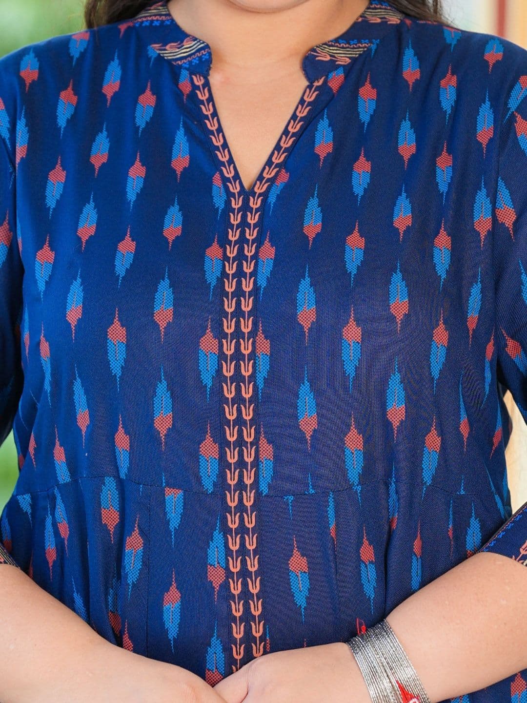 KALINI Plus Size  Printed Anarkali Kurta thumbnail 5