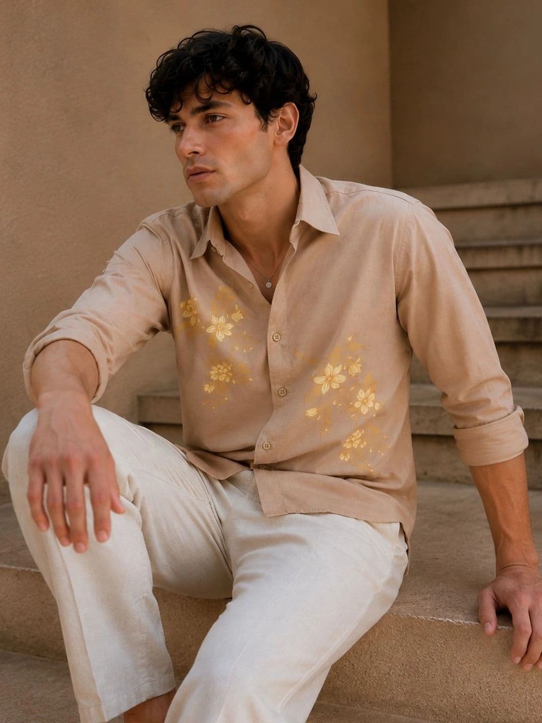 Eszett Men Floral Printed Casual Shirt thumbnail 7