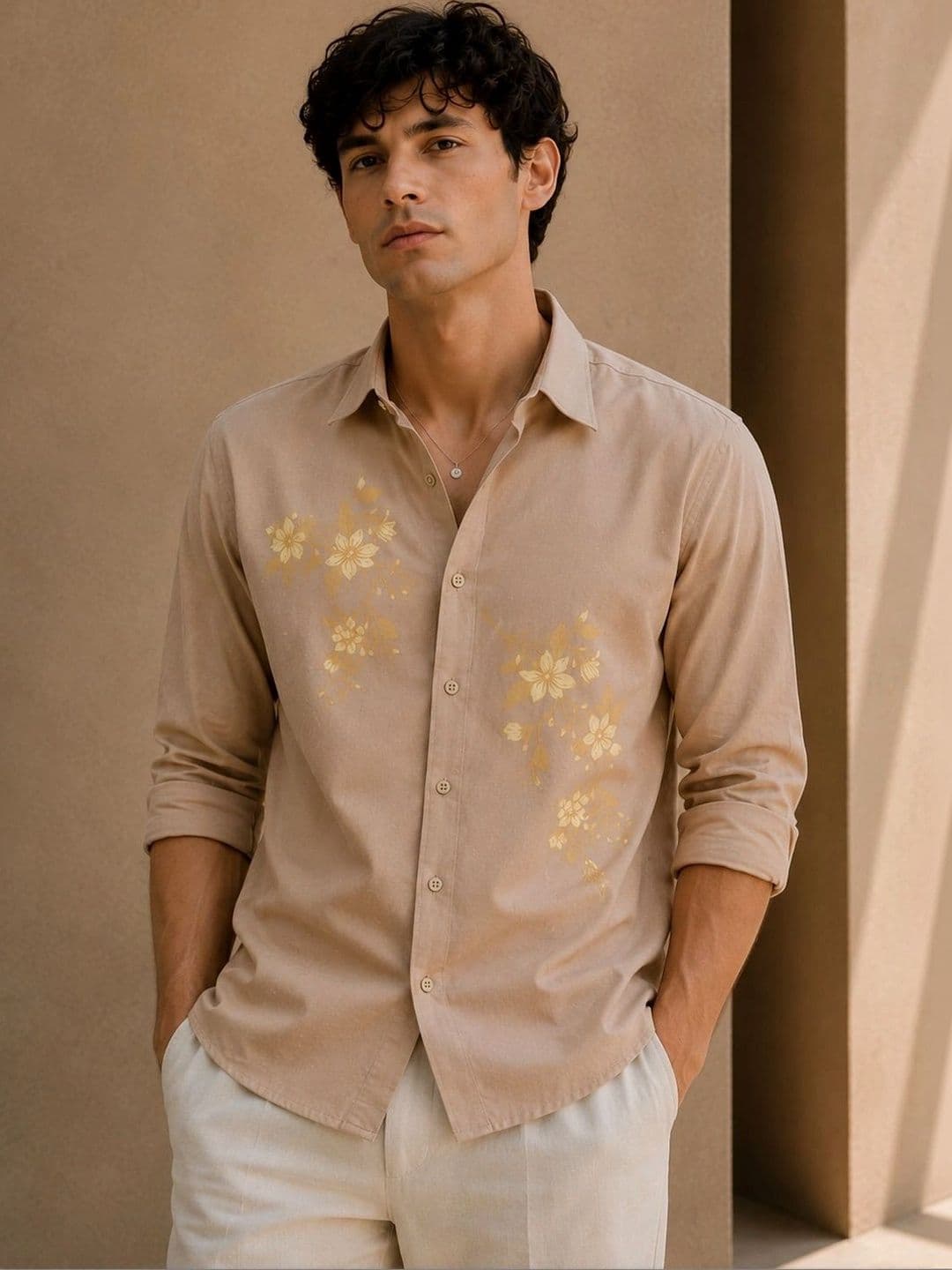 Eszett Men Floral Printed Casual Shirt thumbnail 5