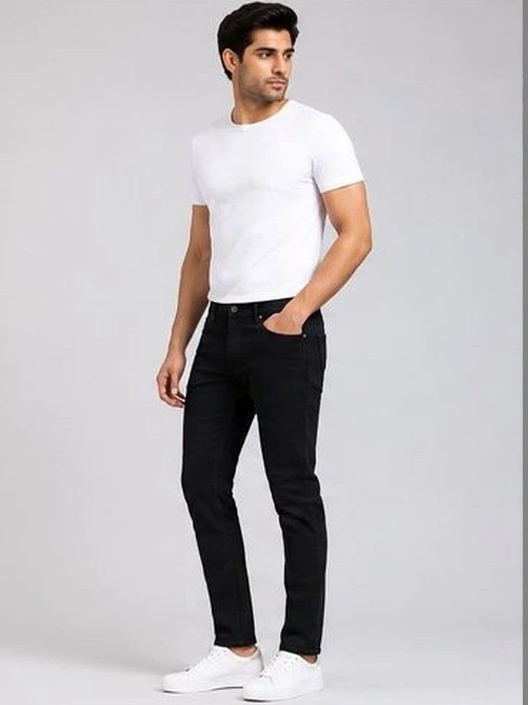 Global Jeans Men Regular Fit Mid-Rise Jeans thumbnail 5