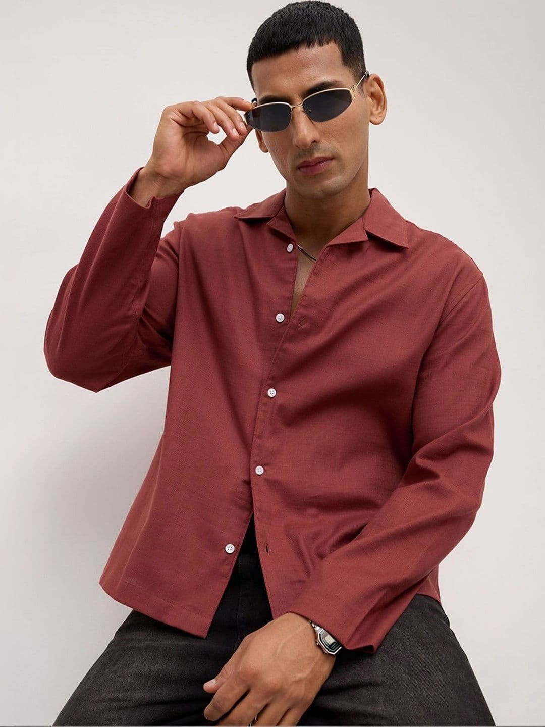 VASTRADO Men Classic Boxy Casual Shirt thumbnail 4