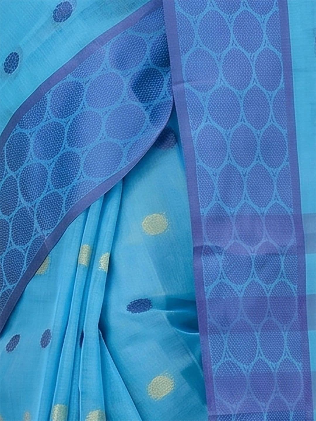 GitAsit  Women Woven Design Sequinned Pure Cotton Handloom Taant Saree thumbnail 2