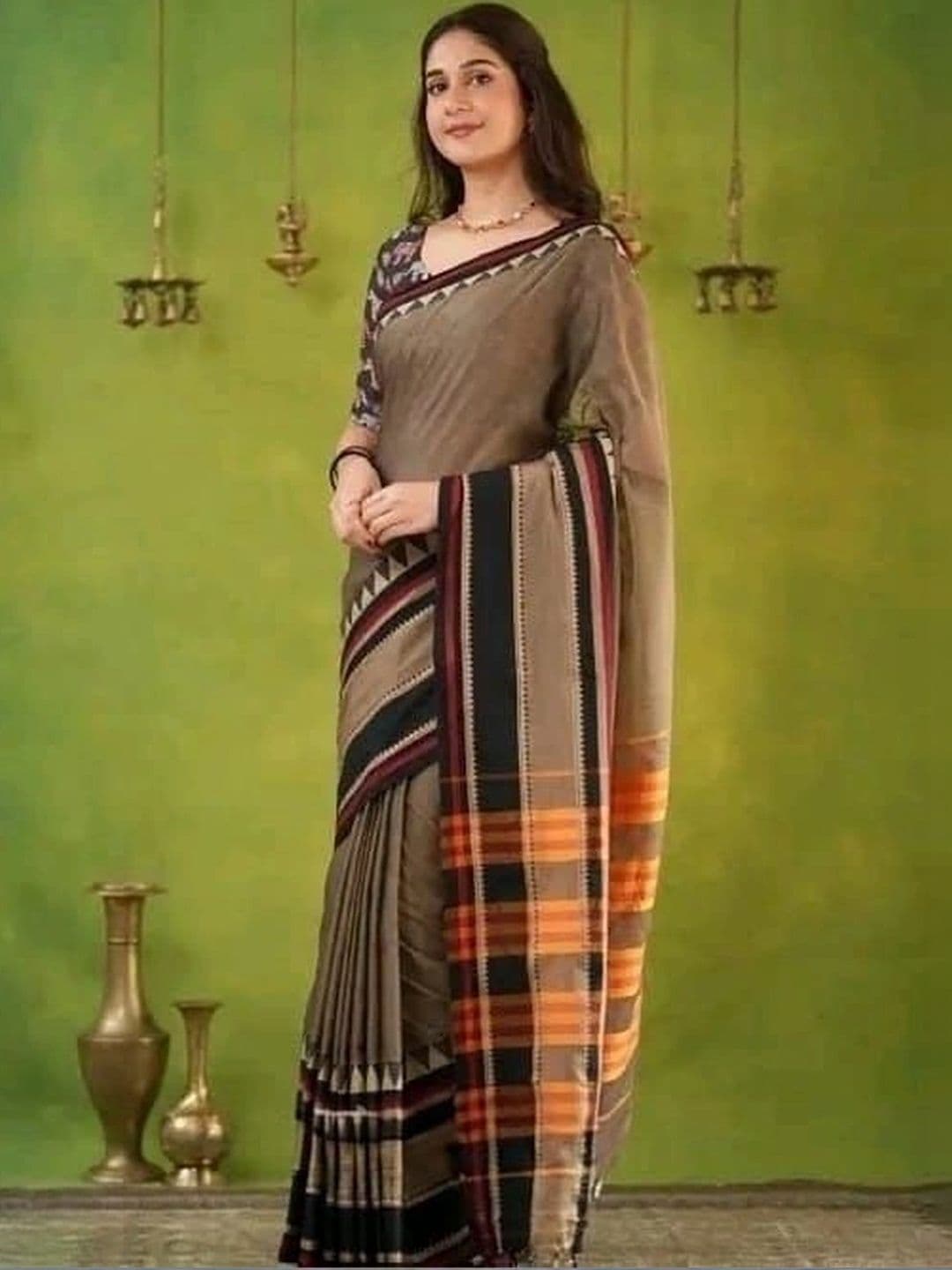 KALINI Pure Cotton Khadi Saree - view 1