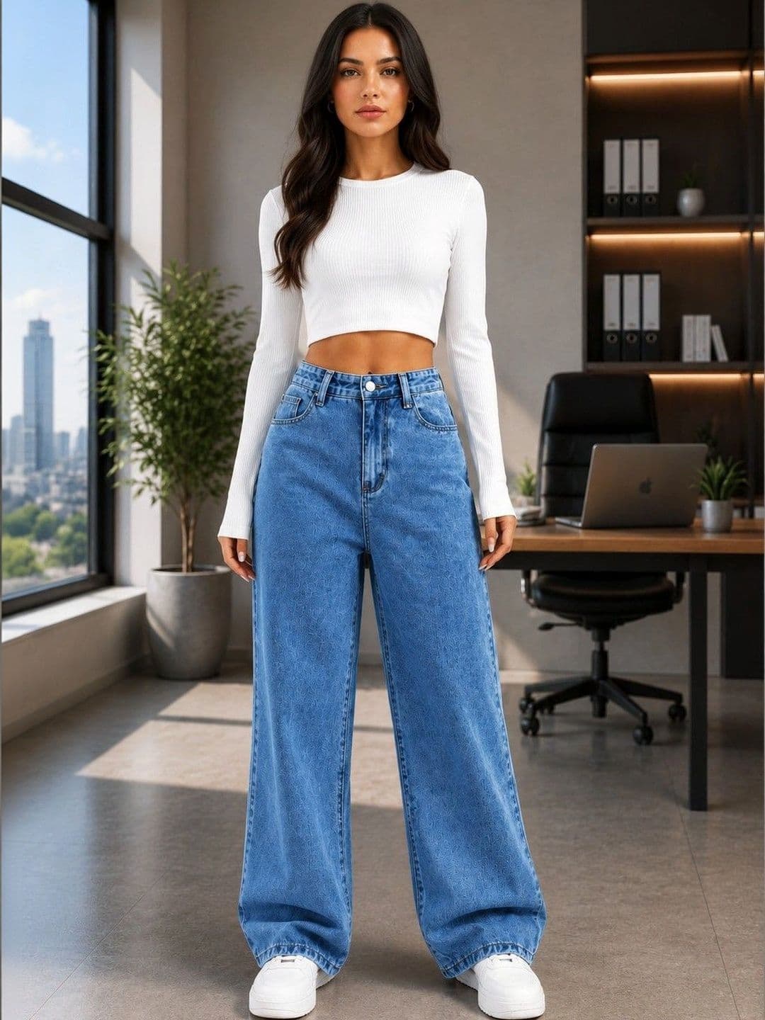 DENIMLOOK Women High-Rise Light Fade Jeans thumbnail 3
