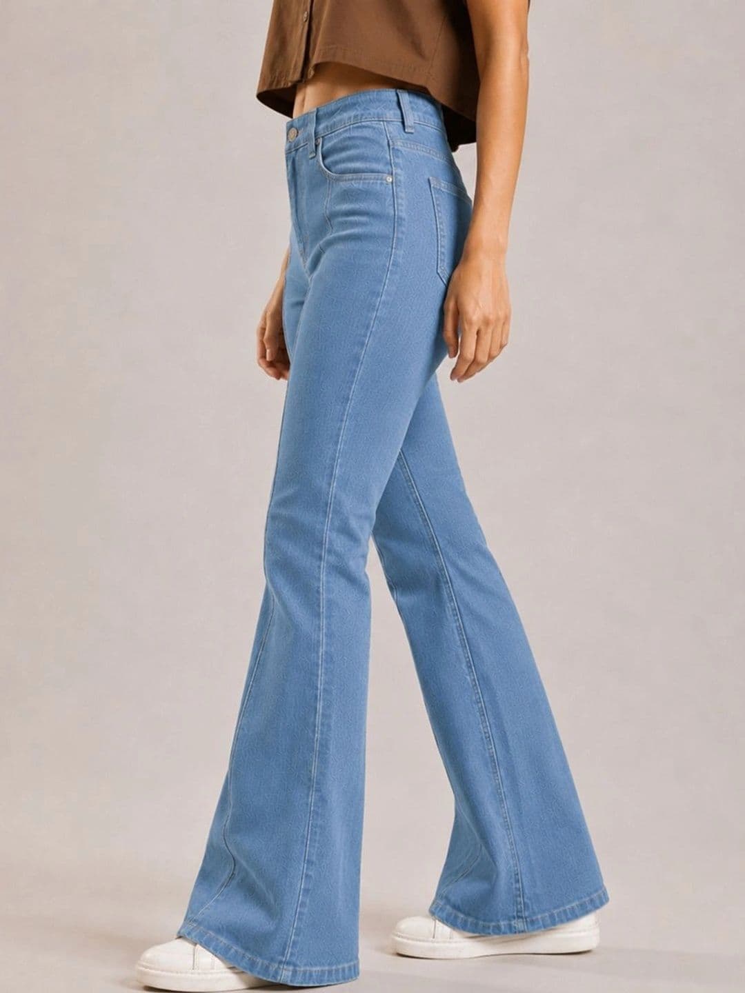 ZENTLY Women Jean Bootcut High-Rise Stretchable Jeans thumbnail 6