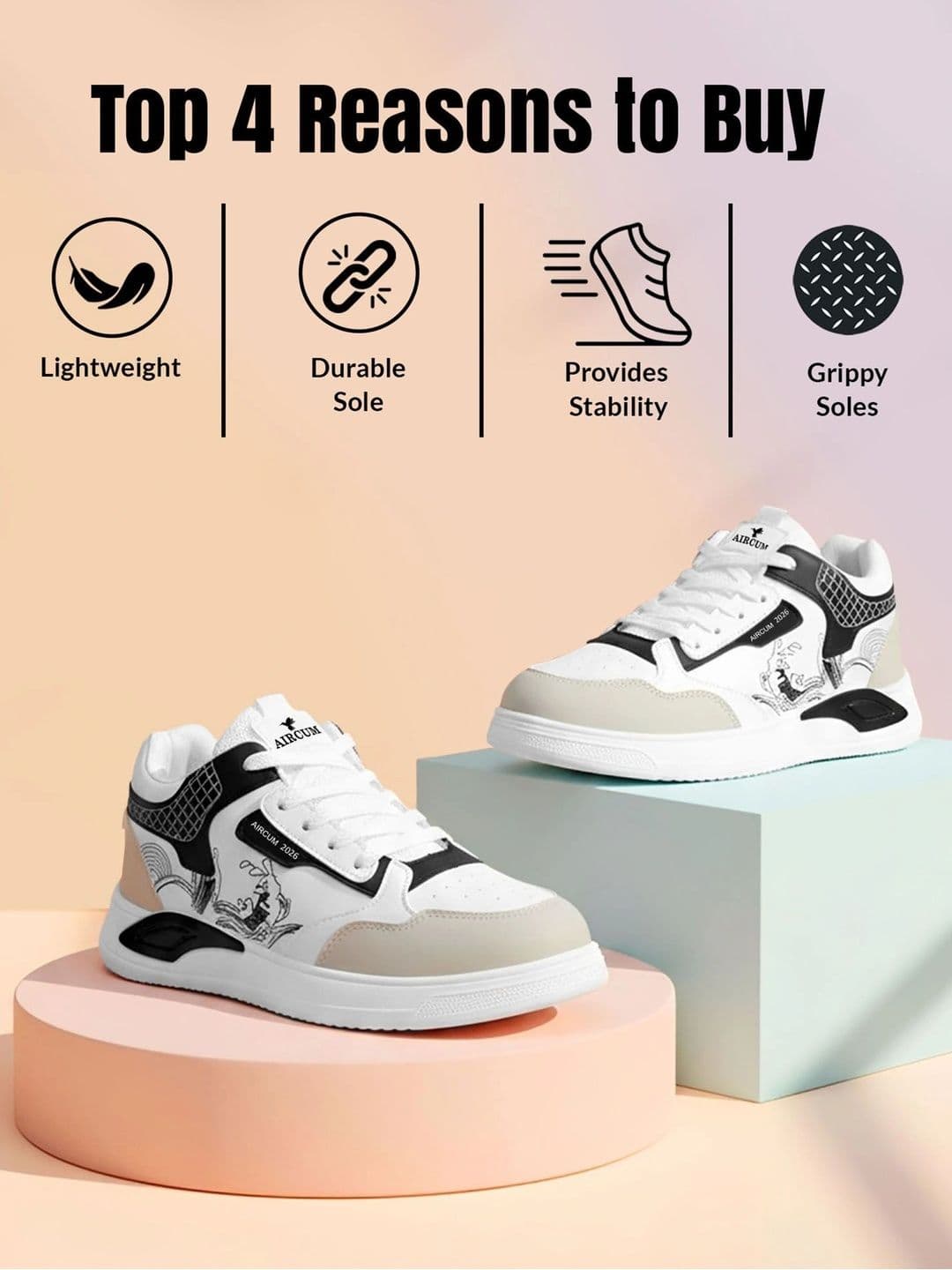 Aircum Men Mesh Running Non-Marking Shoes thumbnail 4