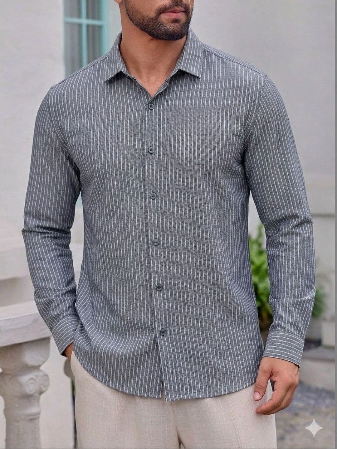 QUINTON Men Classic Striped Casual Shirt - view 1