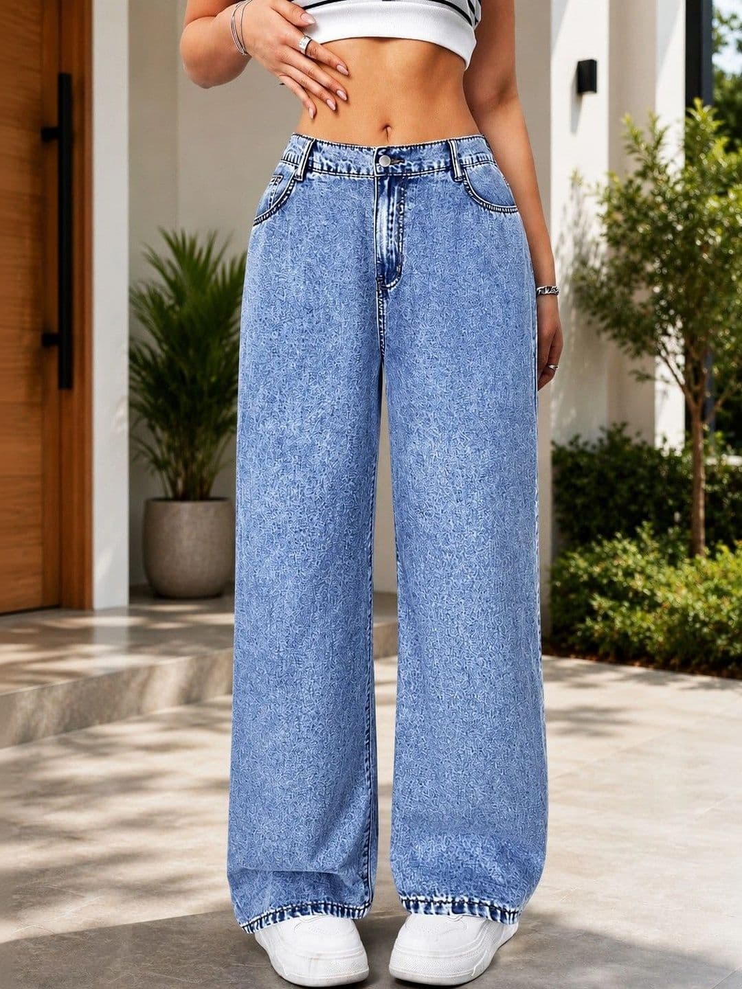 DENIMLOOK Women High-Rise Light Fade Jeans - view 1