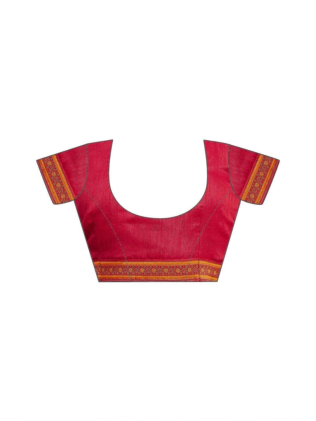 KALINI Women Leheriya Pure Georgette Fusion Saree thumbnail 5