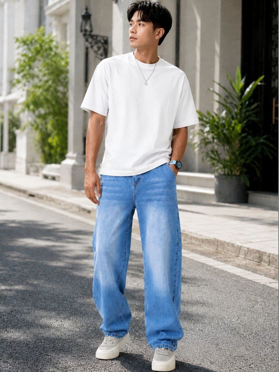 Encrypt Men Relaxed Fit Mid-Rise Jeans thumbnail 2