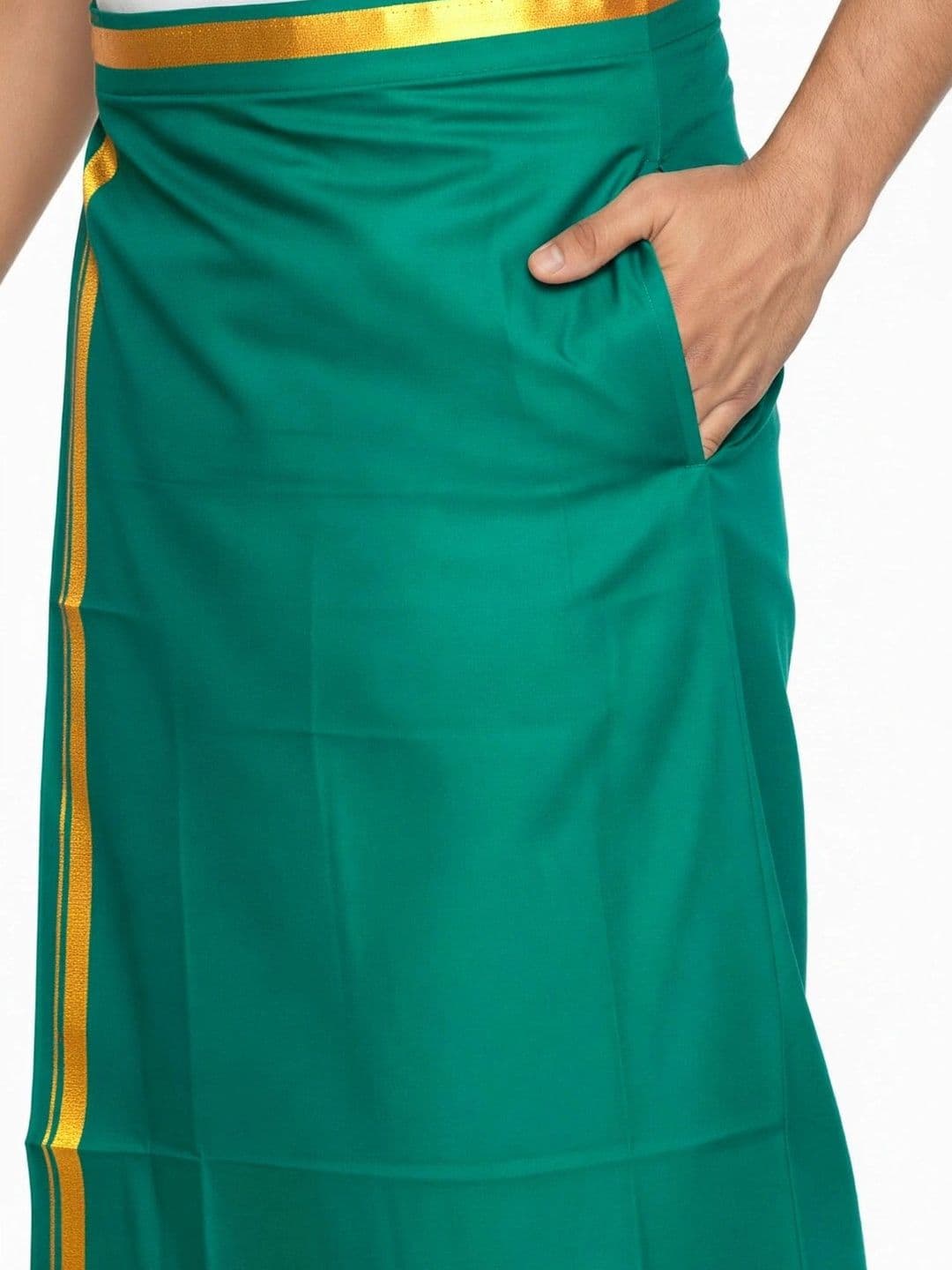 TUNI MANI Men Cotton Dhoti Dhotis thumbnail 3