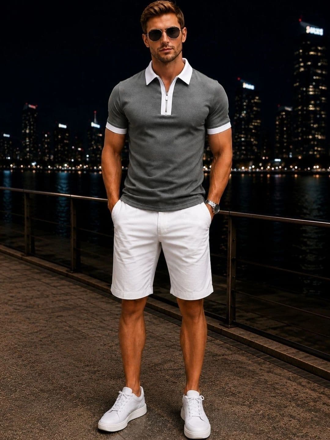Mast & Harbour Men Polo Collar T-shirt thumbnail 2