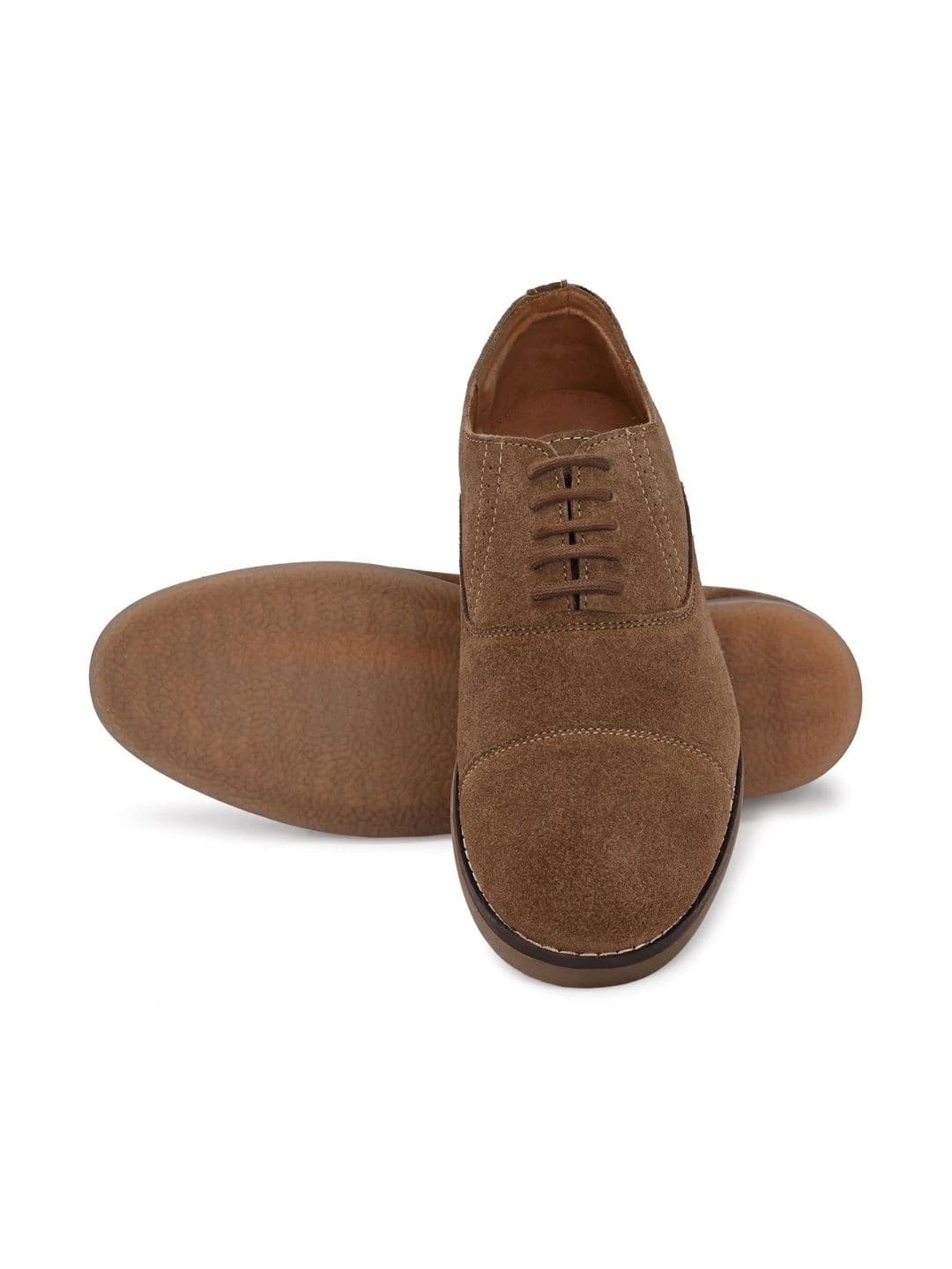 Lushwalk Men Suede Round Toe Lace-Ups Oxfords Formal Shoes thumbnail 3