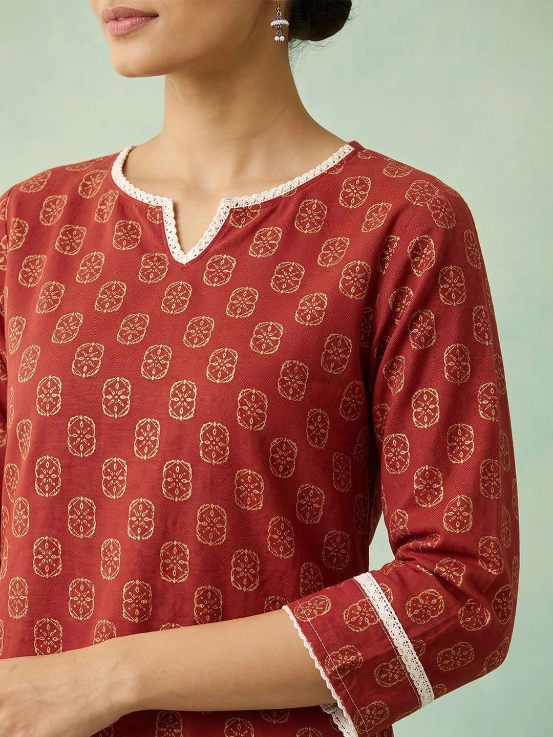 AADVIKA Women Ethnic Motifs Printed Kurta thumbnail 6