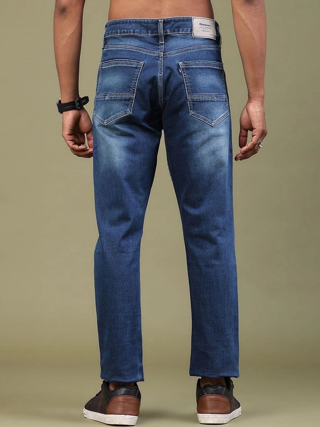 V-Mart Men Regular Fit Mid-Rise Low Distress Jeans thumbnail 6