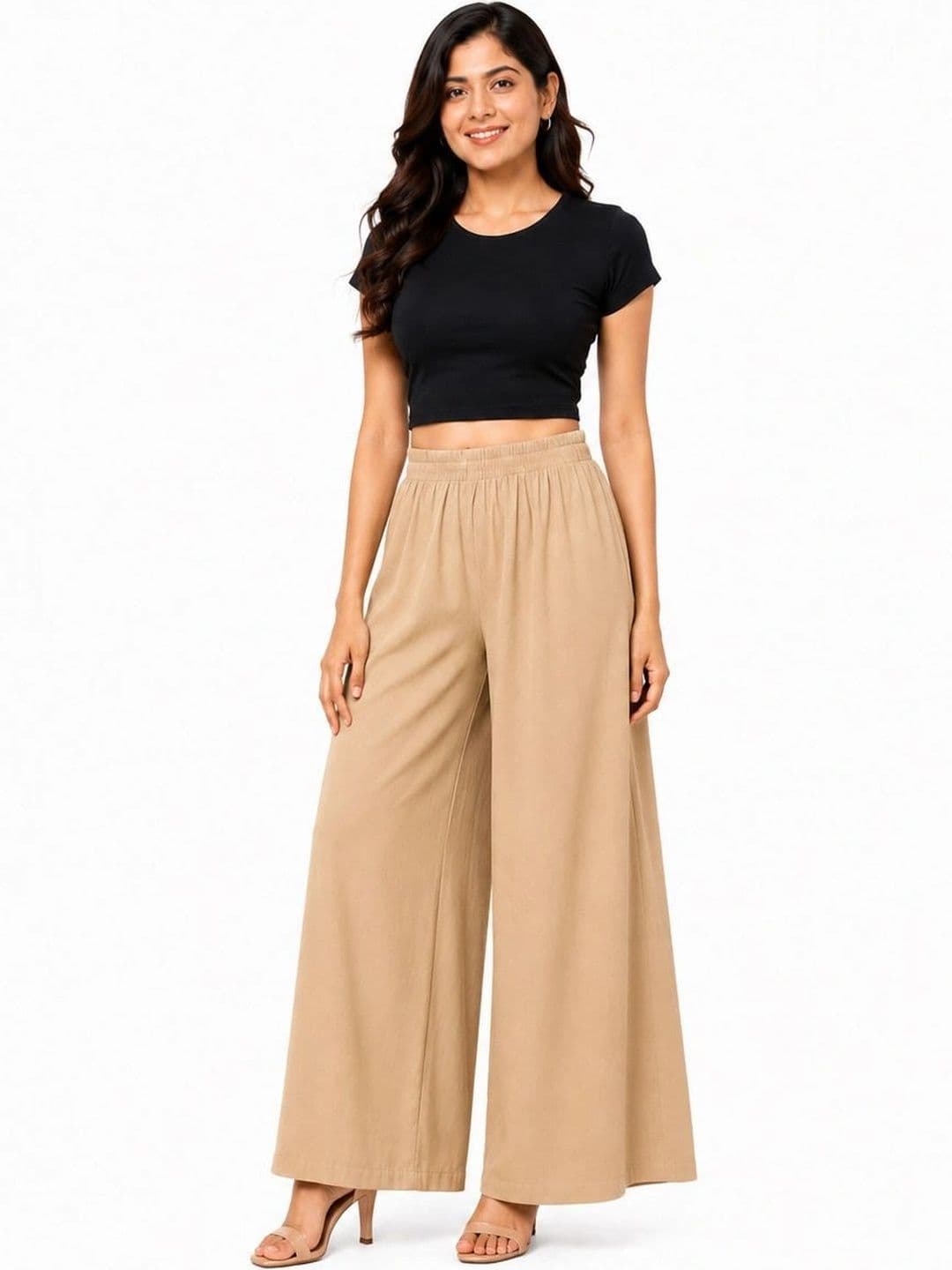 Threadbloom Women Knitted Palazzos - view 1