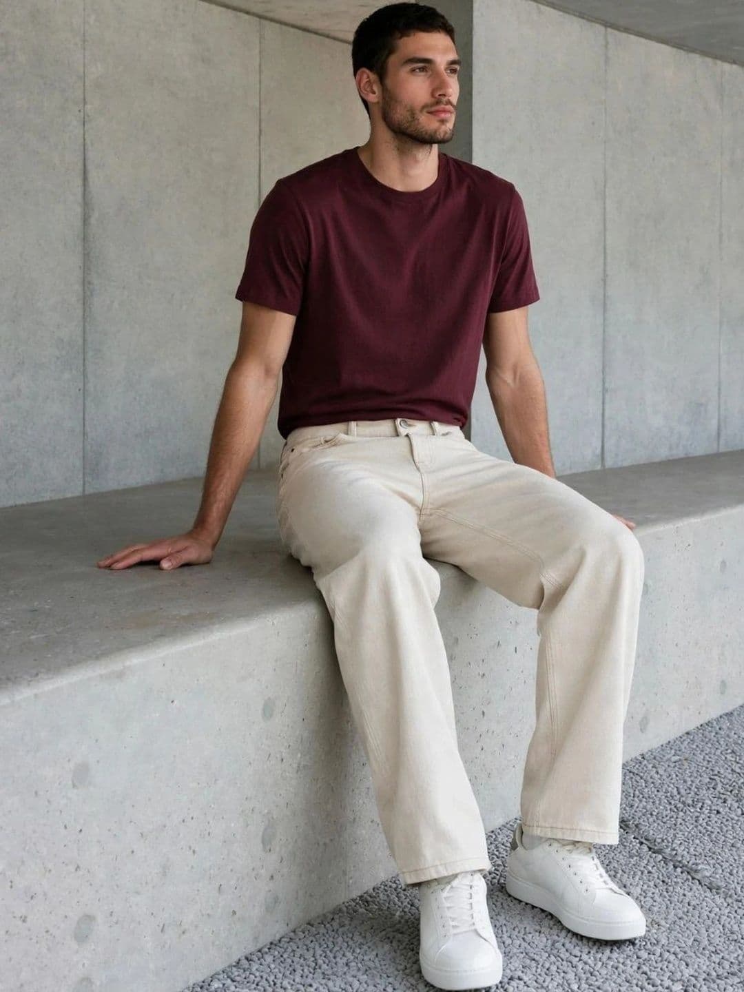 R.Code by The Roadster Life Co. Men Classic Regular Fit Mid-Rise Stretchable Jeans thumbnail 2