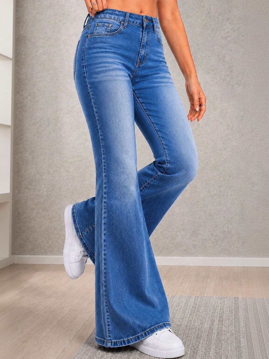 ADBUCKS Women Bootcut High-Rise Stretchable Jeans thumbnail 4