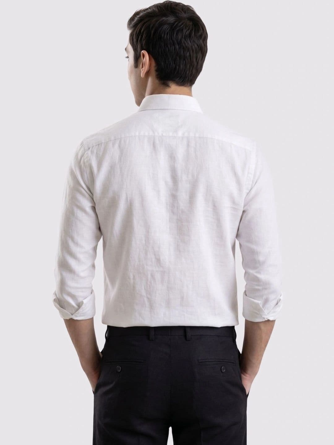 URBANICE Men Regular Fit Solid Button-Down Collar Cotton Casual Shirt thumbnail 6
