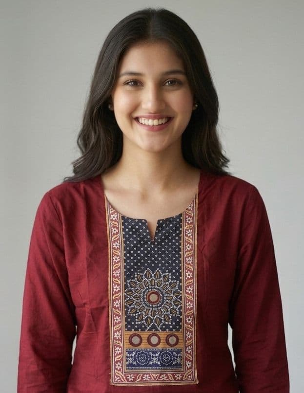 Pehroam Women Ethnic Motifs Embroidered Thread Work Kurta thumbnail 6