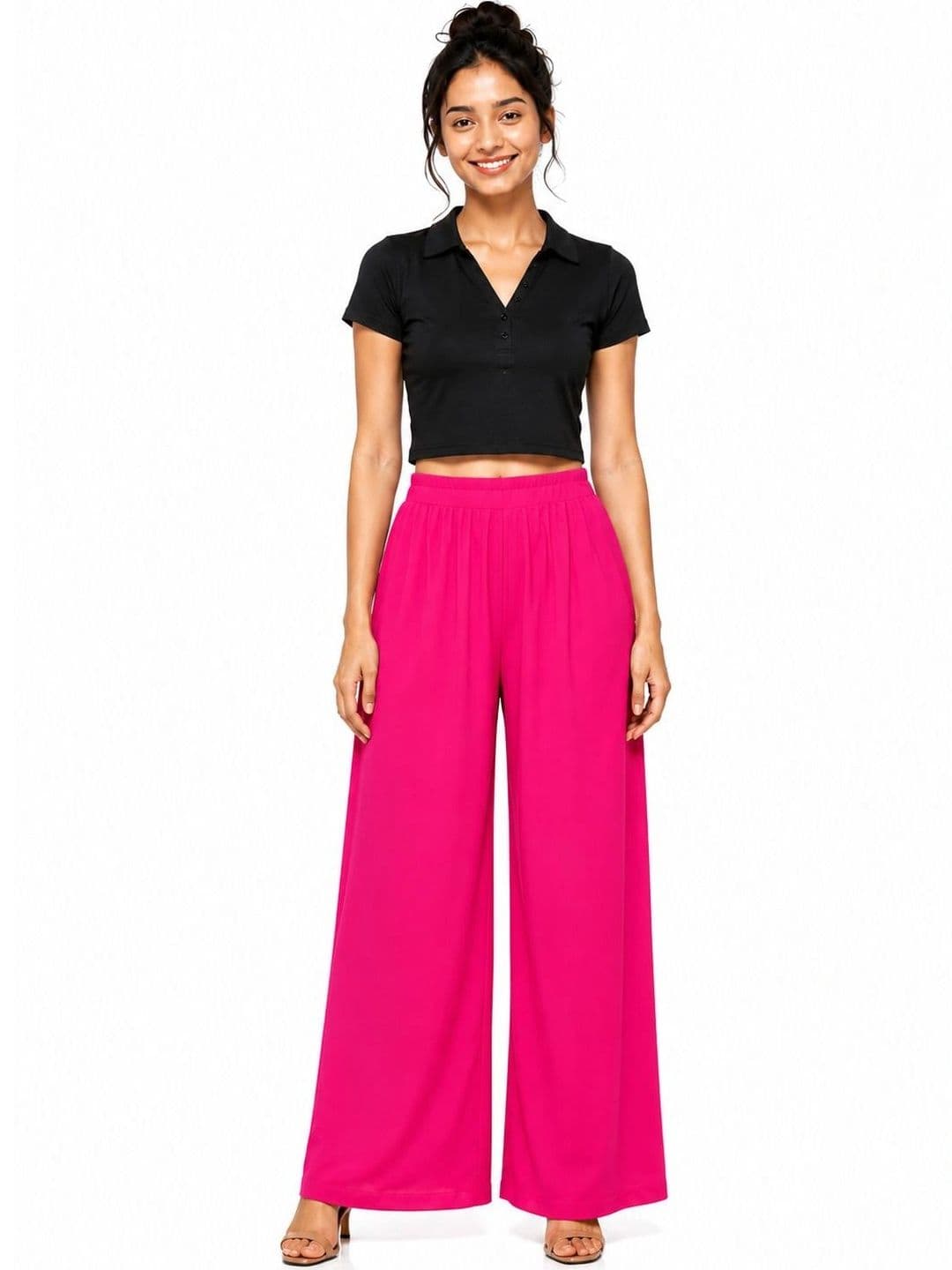 Threadbloom Women Knitted Palazzos - view 1